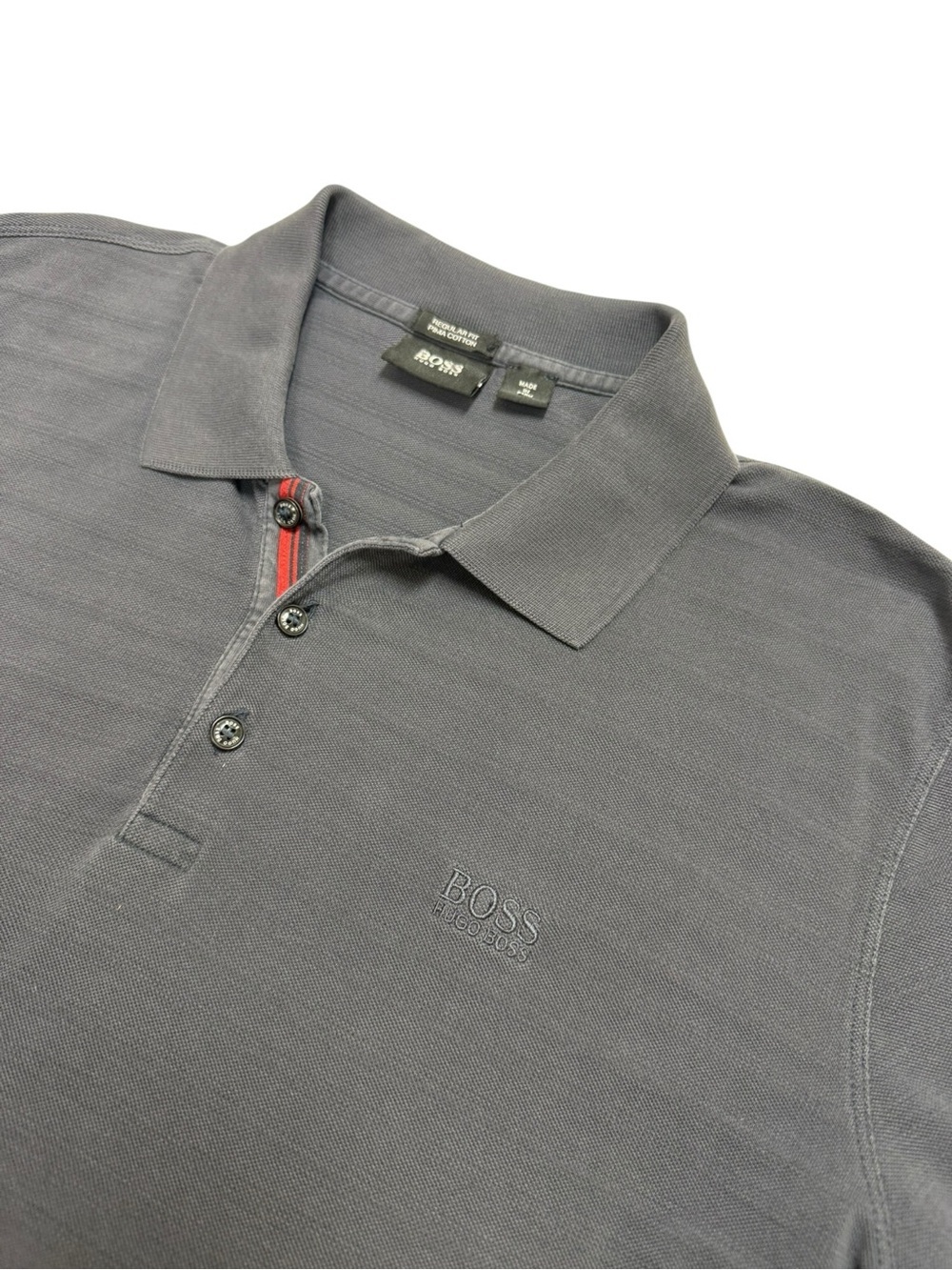 BOSS Hugo Boss Men's XL Navy Blue Polo Shirt
Classic Logo Cotton Golf Casual - Picture 4 of 15